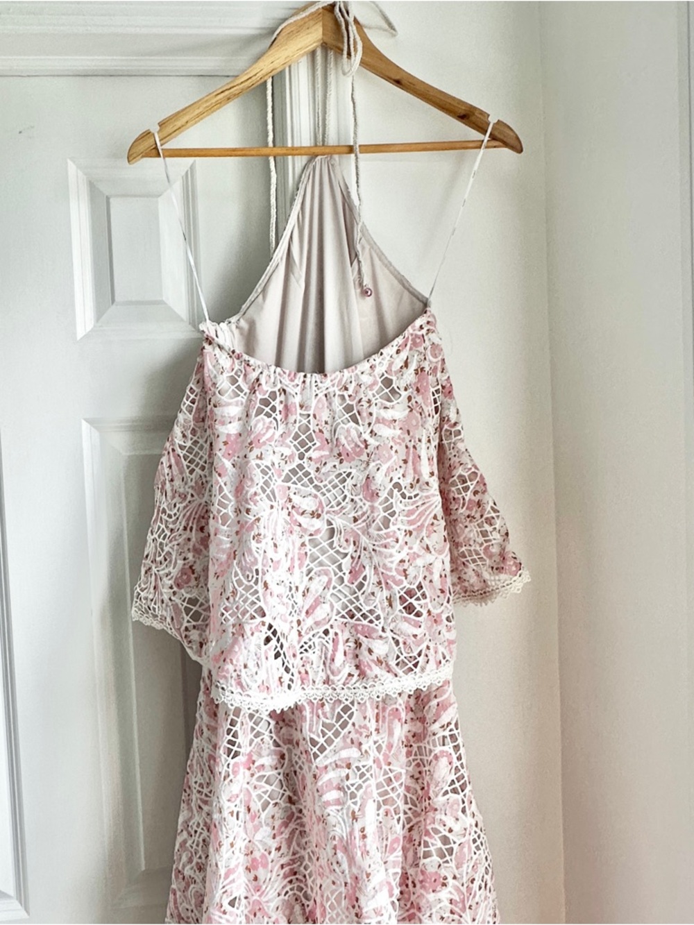 Elliatt Valencia Lace Tiered Halter Maxi Dress - Picture 11 of 15